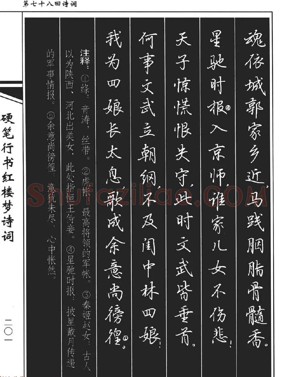 吴玉生钢笔字帖欣赏《硬笔行书红楼梦诗词》 | 硬笔书法字帖