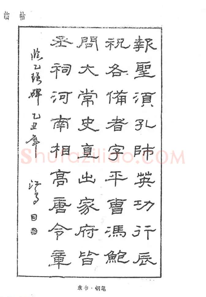 沈鸿根硬笔书法字帖《江鸟钢笔书法》 | 钢笔书法字帖