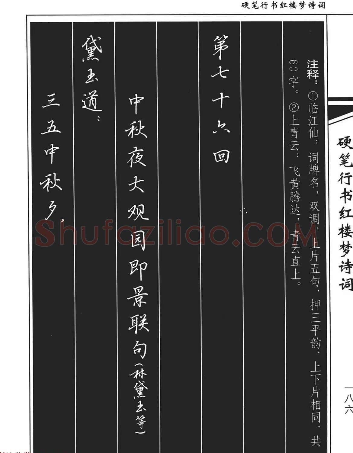 吴玉生钢笔字帖欣赏《硬笔行书红楼梦诗词》 | 硬笔书法字帖