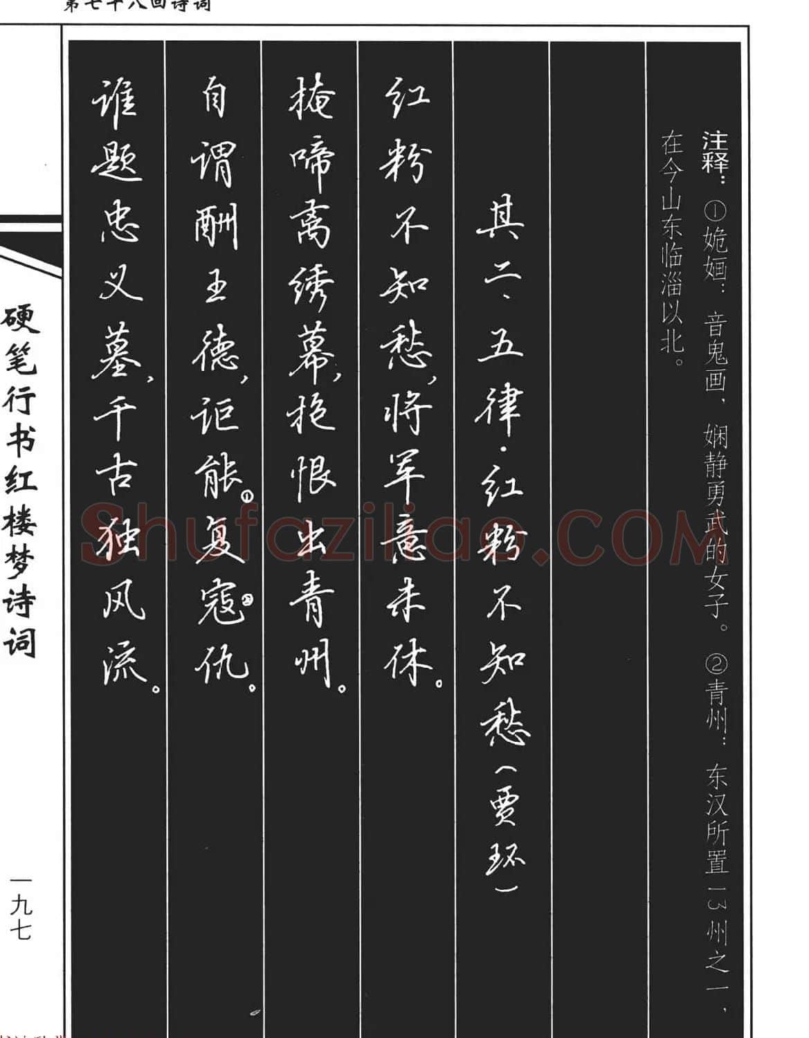 吴玉生钢笔字帖欣赏《硬笔行书红楼梦诗词》 | 硬笔书法字帖
