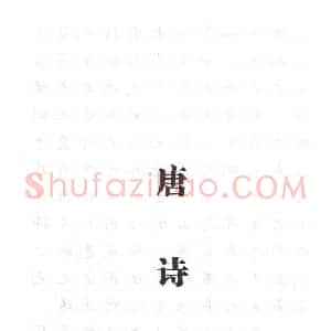 田英章书法钢笔技法字帖:唐诗篇