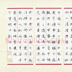 刘冬冬(成人组 优秀奖)硬笔书法大赛 获奖作品图片欣赏