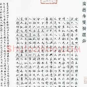 孙奇 硬笔楷书作品《广艺舟双楫选抄》图片欣赏