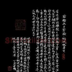 江云鹏 硬笔楷书作品《姚鼐伍子胥论节录》图片欣赏