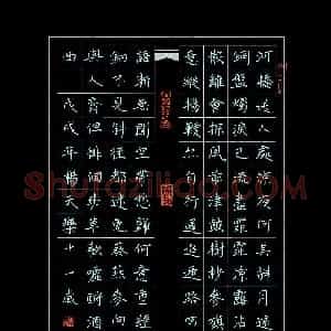 杨天乐(少儿组 11岁 特等奖)硬笔书法大赛 获奖作品图片欣赏