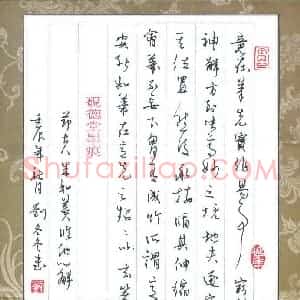 刘冬冬 硬笔行草作品《临池心解节录》图片欣赏