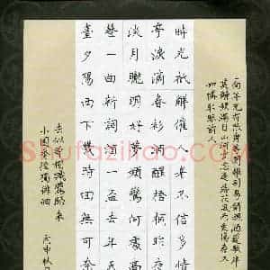 谢树广(成人组)硬笔书法大赛 入围作品选登图片欣赏