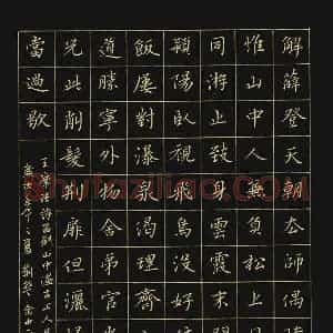 余中元 硬笔楷书作品《王维诗》图片欣赏