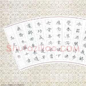 冯文涛 硬笔楷书作品《苏轼词临江仙》图片欣赏
