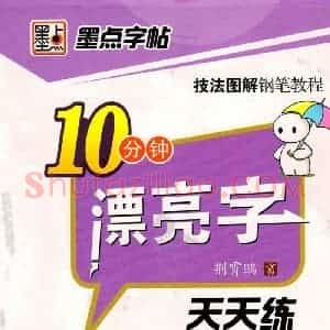 荆霄鹏 行书技法10分钟漂亮字 天天练字帖