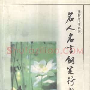 顾仲安 名人名言钢笔行书字帖