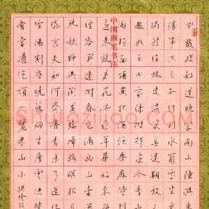 贾兴隆 硬笔行书作品《古诗》图片欣赏