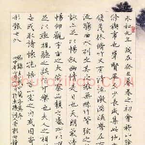 郭向锋 硬笔楷书作品《节录兰亭集序》图片欣赏