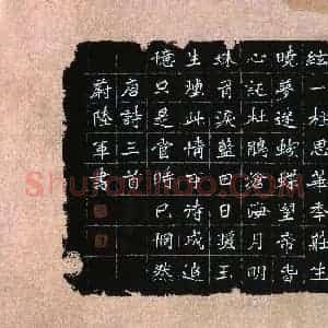 蔚陆军 硬笔楷书作品《唐诗三首》图片欣赏