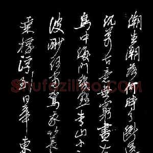 朱胜勇 硬笔行草作品《潮生潮落诗》图片欣赏