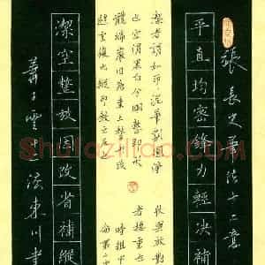 陈侃 硬笔楷书作品《张长史萧子云十二法》图片欣赏
